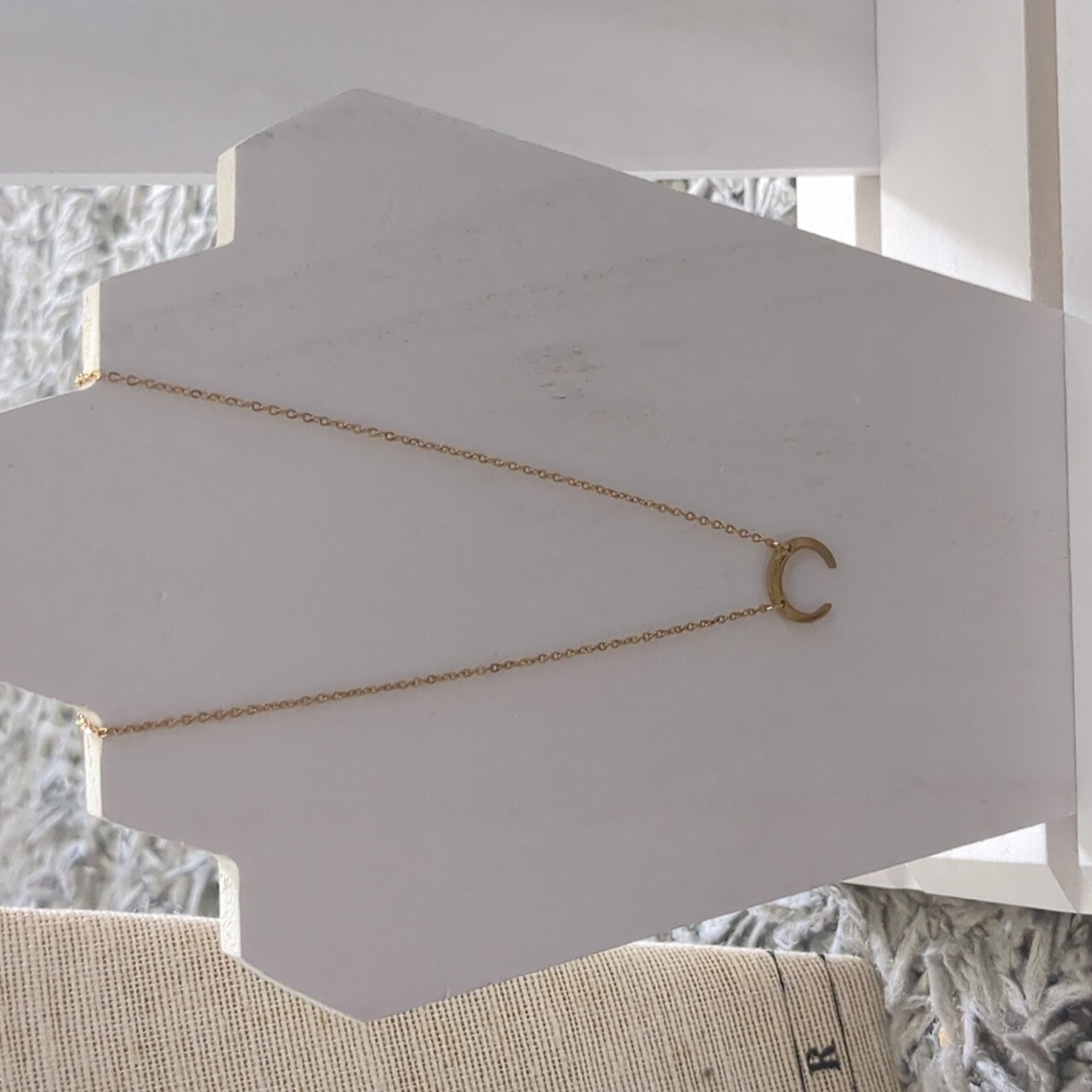 Gold Moon Necklace